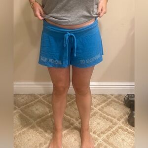 Wildfox Blue Pajamas Shorts